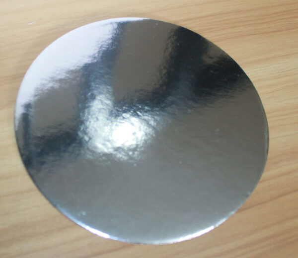Silver Round Cakeboard Flat View
