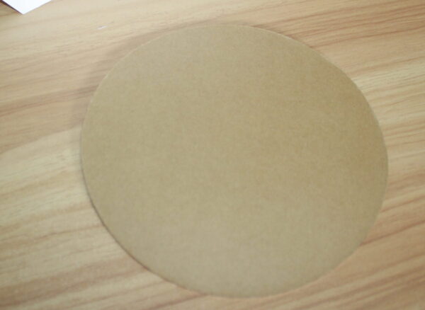 Silver Round Cake board flat back view