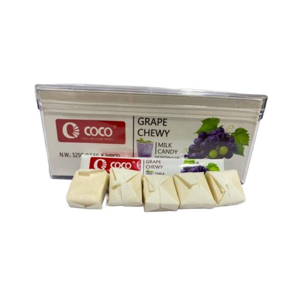 Coco Fruity Chewy Milk Candy GRAP 30 x 17.5G per piece